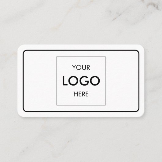 Minimale professionele Logo Visitekaartje (Voorkant)