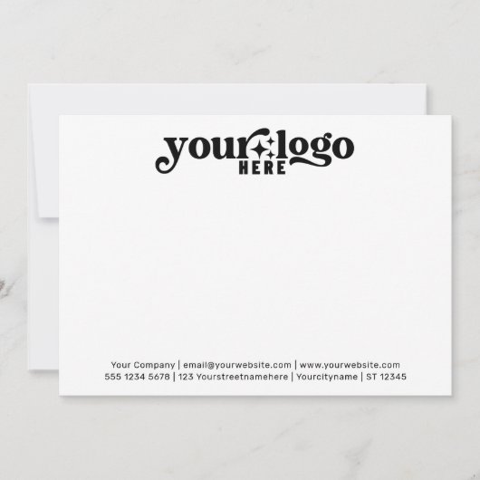 Minimale professionele Logo voor bedrijven Notitiekaartje (Voorkant)