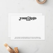 Minimale professionele Logo voor bedrijven Notitiekaartje (Voorkant / Achterkant in situ)