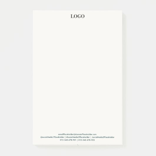 Minimale professionele luxe post-it® notes (Voorkant)