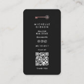 Minimale professionele marketing Visitekaartje Contactkaartje (Achterkant)