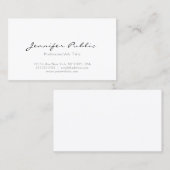 Minimale professionele moderne, elegante, stijlvol visitekaartje (Voorkant / Achterkant)