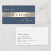 Minimale professionele moderne goudfolie visitekaartje (Voorkant / Achterkant)