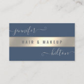 Minimale professionele moderne goudfolie visitekaartje (Voorkant)