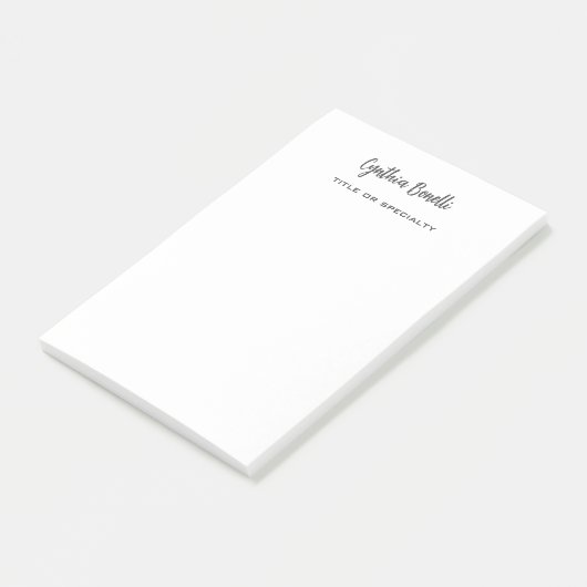 Minimale professionele moderne handgeschreven post-it® notes (Schuin)