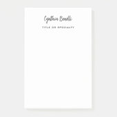 Minimale professionele moderne handgeschreven post-it® notes (Voorkant)