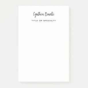 Minimale professionele moderne handgeschreven post-it® notes