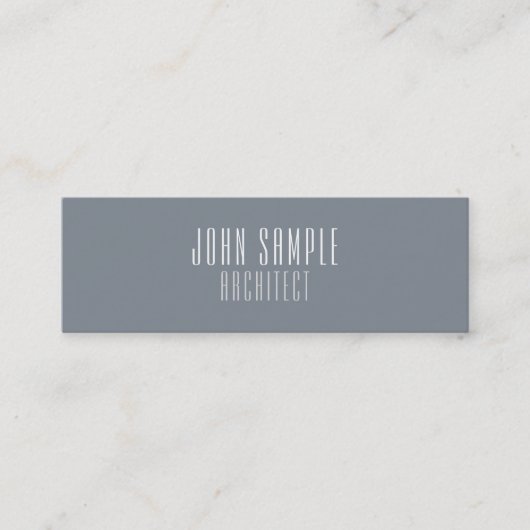 Minimale professionele moderne legant architect mini visitekaartje (Voorkant)