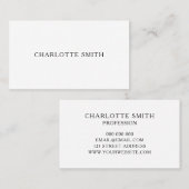 Minimale professionele moderne visitekaartjes (Voorkant / Achterkant)