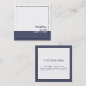 Minimale professionele moderne witte onafhankelijk vierkante visitekaartje (Voorkant / Achterkant)