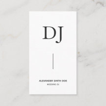 Minimale professionele monogram DJ