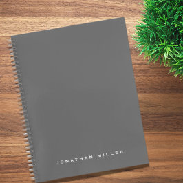 Minimale professionele monogram naam notitieboek