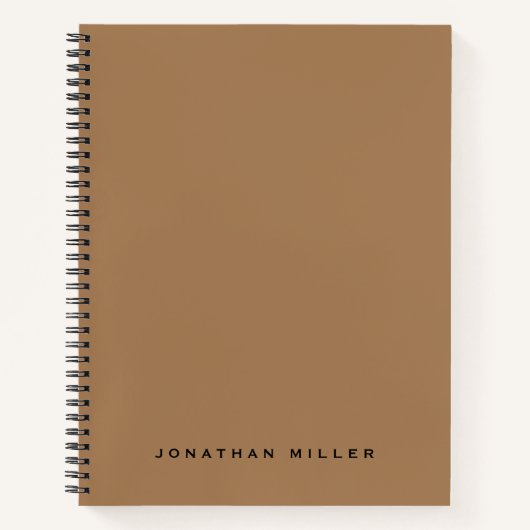 Minimale professionele monogram naam notitieboek (Voorkant)