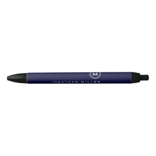 Minimale professionele monogram naam zwarte inkt pen