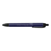 Minimale professionele monogram naam zwarte inkt pen (Bodem)