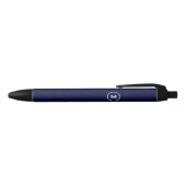 Minimale professionele monogram naam zwarte inkt pen (Bovenkant)