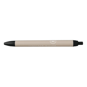 Minimale professionele monogram naam zwarte inkt pen