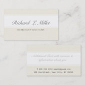 Minimale professionele onderneming Elegant Trendy Visitekaartje (Voorkant / Achterkant)