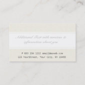 Minimale professionele onderneming Elegant Trendy Visitekaartje (Achterkant)