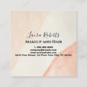 Minimale professionele Oranje Terracotta Boho Appo Afsprakenkaartje (Achterkant)