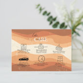 Minimale professionele Oranje Terracotta Cake Care Bedankkaart (Staand voorkant)