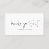 Minimale professionele QR-code Eenvoudig Modern Visitekaartje (Voorkant)