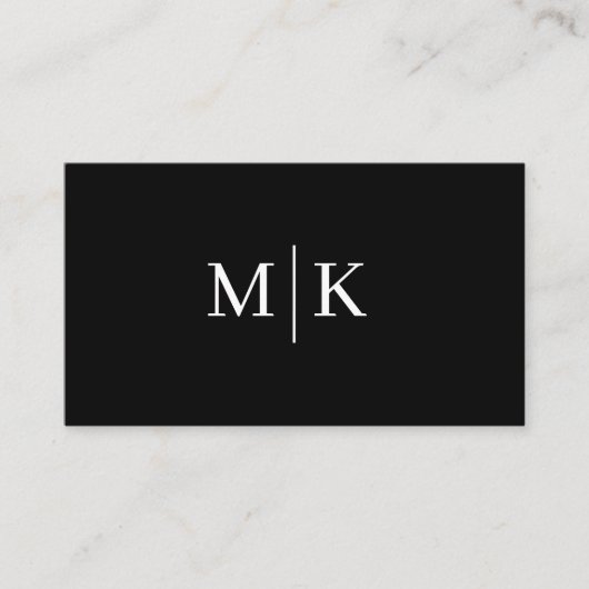 Minimale professionele QR-code zwart Visitekaartje (Voorkant)