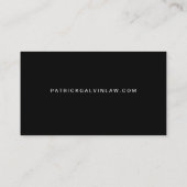 Minimale professionele QR-code zwarte visitekaart Visitekaartje (Achterkant)