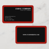 Minimale professionele Rond zwarte Rond Visitekaartje (Voorkant / Achterkant)