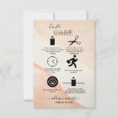 Minimale professionele Terracota-kaarszorg Dank Bedankkaart (Voorkant)