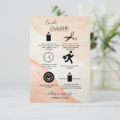 Minimale professionele Terracota-kaarszorg Dank Bedankkaart (Staand voorkant)