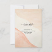 Minimale professionele Terracota-kaarszorg Dank Bedankkaart (Achterkant)