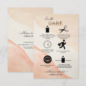 Minimale professionele Terracota-kaarszorg Dank Bedankkaart (Voorkant / Achterkant)