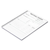 Minimale professionele vergadernotities Planner Notitieboek (Linkerzijde)