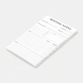 Minimale professionele vergadernotities Planner Post-it® Notes (Schuin)