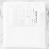 Minimale professionele vergadernotities Planner Rechthoekige Sticker (Tas)