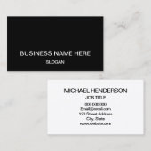 Minimale professionele visitekaartjes (Voorkant / Achterkant)