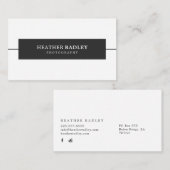 Minimale professionele Visitekaartjes (Voorkant / Achterkant)