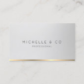 Minimale Professionele Zilveren Faux Gold Consulta Visitekaartje (Voorkant)