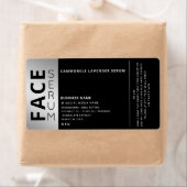 Minimale professionele zwarte zilvervoorserum etiket (Insitu)