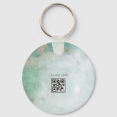 Minimale promotionele product zakelijke Logo QR-co Sleutelhanger (Achterkant)