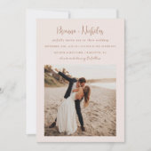 Minimale QR-code Boho All in One Wedding Kaart (Voorkant)