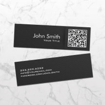 Minimale QR-code elegant zwart