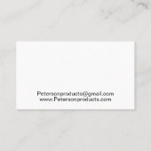 Minimale QR-code Hartelijk dank voor uw bedrijf Visitekaartje (Achterkant)