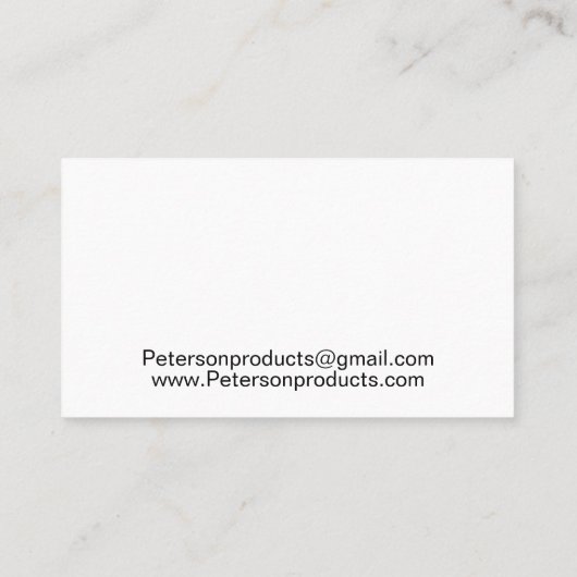 Minimale QR-code Hartelijk dank voor uw bedrijf Visitekaartje (Achterkant)