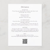 Minimale QR-code in één bruiloft (Achterkant)