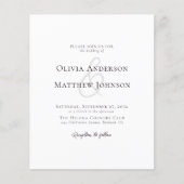 Minimale QR-code in één bruiloft (Voorkant)