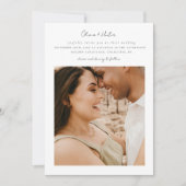 Minimale QR-code in één bruiloft Kaart (Voorkant)