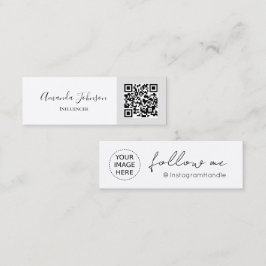 Minimale QR-code Instagram Influencer Mini Visitekaartje