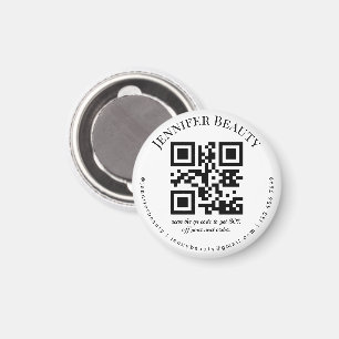 Minimale QR-code Kleine zakelijke schoonheidssalon Magneet